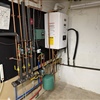 Residential wall-mounted combi boiler providing efficient home heating and hot water in Niskayuna